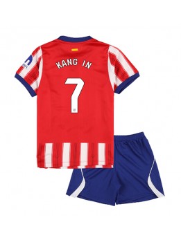Otroški Nogometna dresi replika Atletico Madrid Lee Kang-in #7 Domači 2026-27 Kratek rokav (+ hlače)